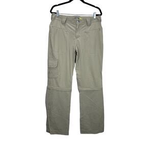 Cabela's Womens Outdoor Hiking Convertible Cargo Khaki Pants size 8